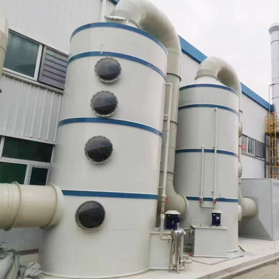 Hohe 400 kg Feuchtspülkolonne Gasreinigung Sprühturm mit 80% Reinigungseffizienz