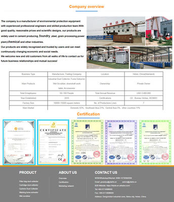 Regeneratives thermisches Oxidationsmittel für die VOC-Absorption und 1500*4000mm Nasspulver