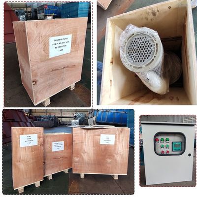 7.5 KW Lüfterleistung FRP Grüner Absorptionsturm für Material zur Reinigung von chemischen Abgasen