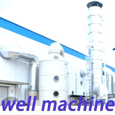 7.5 KW Lüfterleistung FRP Grüner Absorptionsturm für Material zur Reinigung von chemischen Abgasen