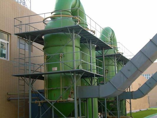 5 kW Pumpenleistung Staubwaschturm Sprühwaschturm zur Abgasbehandlung in weißer oder anpassbarer Farbe